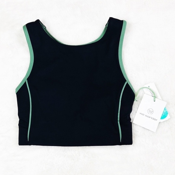 NWT StitchFix We Wander Active Longline Laser Cut Sports Bra - Picture 1 of 4